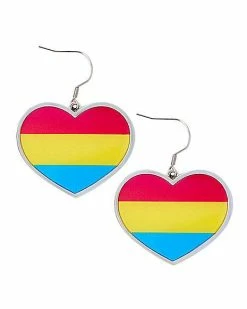 Best deal 𧨠Pansexual Pride Heart Dangle Earrings π₯°