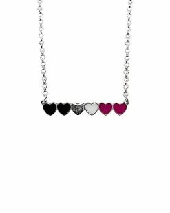 Buy 🔥 Asexual Pride Heart Chain Necklace 🛒