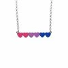 Flash Sale 🤩 Bisexual Pride Heart Chain Necklace ✨ -Playboy Shop 03916566 a