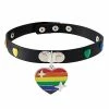 Best Pirce 🎁 Pride Heart Studded Choker Necklace 😉 -Playboy Shop 03916830 a