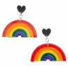 Coupon 🎉 Rainbow Heart Dangle Pride Earrings ⌛ -Playboy Shop 03916954 a
