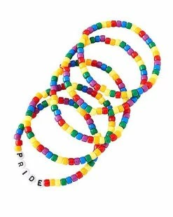 Wholesale ⭐ Multi-Pack Rainbow Pride Bracelets - 5 Pack 🤩