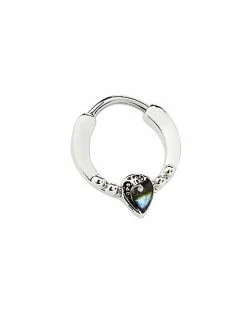 Outlet 🛒 Faux Abalone Hinged Septum Ring - 16 Gauge 🤩 -Playboy Shop 03920741 b