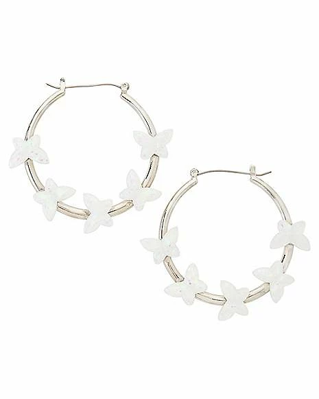 Best Sale π€© Iridescent Butterfly Hoop Earrings - 18 Gauge β 3 Best Sale π€© Iridescent Butterfly Hoop Earrings - 18 Gauge β