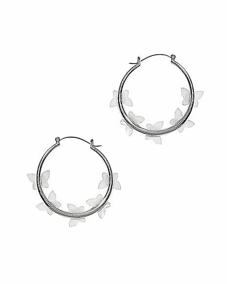 Best Sale π€© Iridescent Butterfly Hoop Earrings - 18 Gauge β 4 Best Sale π€© Iridescent Butterfly Hoop Earrings - 18 Gauge β - Image 2