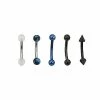 Brand new 👏 Multi-Pack Black Blue Silver Curved Barbells 5 Pack - 16 Gauge 🤩 -Playboy Shop 03921939 a