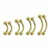 Best Sale 👍 Multi-Pack Goldtone Curved Barbells 8 Pack - 16 Gauge ⭐ -Playboy Shop 03921996 a