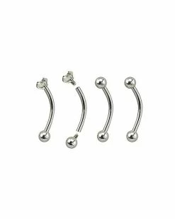 Cheapest ✔️ Multi-Pack Prong CZ Curved Barbells 4 Pack - 16 Gauge ⭐ 7 Cheapest ✔️ Multi-Pack Prong CZ Curved Barbells 4 Pack - 16 Gauge ⭐ -Playboy Shop 03922044 c