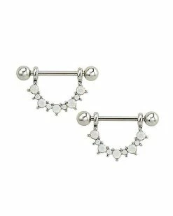 Discount 🛒 Opal-Effect Nipple Shields - 14 Gauge ⌛