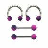 Top 10 β¨ Multi-Pack Blue and Purple Ombre Horseshoe Rings and Nipple Barbells 2 Pair - 14 Gauge β¨ 2 Top 10 β¨ Multi-Pack Blue and Purple Ombre Horseshoe Rings and Nipple Barbells 2 Pair - 14 Gauge β¨ -Playboy Shop 03923075 a