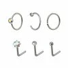 Deals π Multi-Pack CZ Titanium L-Bend Nose Rings and Hoop Nose Rings 6 Pack - 20 Gauge βοΈ 2 Deals π Multi-Pack CZ Titanium L-Bend Nose Rings and Hoop Nose Rings 6 Pack - 20 Gauge βοΈ -Playboy Shop 03923554 a