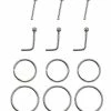 Coupon 😀 Multi-Pack Silvertone Nose Pins and L-Bend Nose Rings and Hoop Nose Rings 12 Pack - 20 Gauge 😀 -Playboy Shop 03923562 a