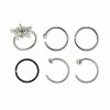 Cheapest 🥰 Multi-Pack CZ Hoop Nose Rings and Half Hoop Nose Rings 6 Pack - 20 Gauge 🔥
