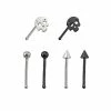 Top 10 🤩 Multi-Pack Skull Bone Nose Rings 6 Pack - 20 Gauge ⌛ -Playboy Shop 03923711 a