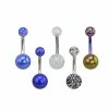 Buy π Multi-Pack Oil Slick and Glitter Belly Rings 5 Pack - 14 Gauge π 2 Buy π Multi-Pack Oil Slick and Glitter Belly Rings 5 Pack - 14 Gauge π -Playboy Shop 03925500 a