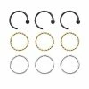Discount ❤️ Multi-Pack Black Goldtone and Silvertone Nose Rings 9 Pack - 20 Gauge ⌛ -Playboy Shop 03925617 a