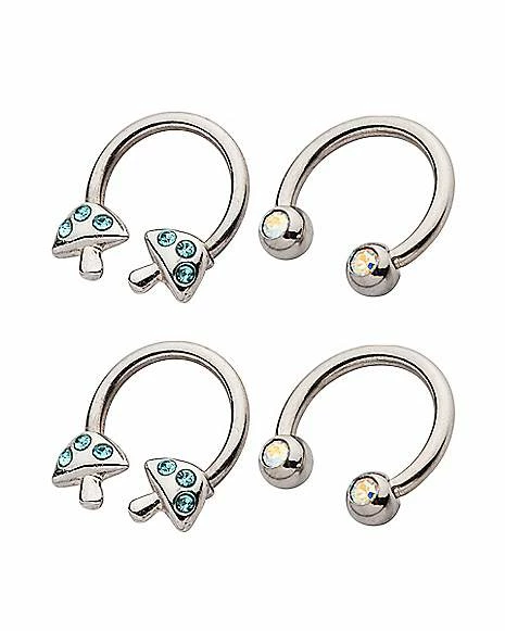 Deals π Multi-Pack CZ Silvertone Horseshoe Rings 4 Pack - 16 Gauge π₯° 4 Deals π Multi-Pack CZ Silvertone Horseshoe Rings 4 Pack - 16 Gauge π₯° - Image 2
