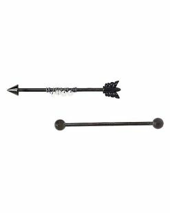 Hot Sale 😀 Multi-Pack CZ Black Arrow Industrial Barbells 2 Pack - 14 Gauge 🛒