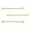 Cheapest π Multi-Pack Goldplated Screw Industrial Barbells 3 Pack - 14 Gauge π 1 Cheapest π Multi-Pack Goldplated Screw Industrial Barbells 3 Pack - 14 Gauge π -Playboy Shop 03929064 a