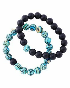 Flash Sale 🥰 Black and Blue Swirl Long Distance Bracelets - 2 Pack ✨