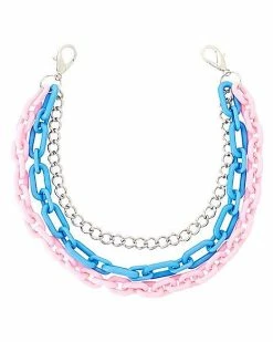 New 🔔 Pink and Blue Acrylic 👟 Shoe Chain 😀