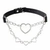 Brand new 🛒 Multi-Heart Drop Chain Choker Necklace ⌛ -Playboy Shop 03931532 a