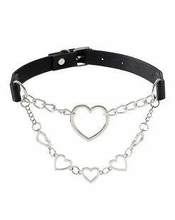 Brand new 🛒 Multi-Heart Drop Chain Choker Necklace ⌛