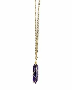 Discount 🎁 Amethyst Semi-Precious Stone Necklace 👏