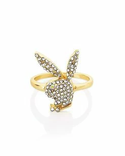 Best deal 🥰 Multi-Pack CZ Goldtone Playboy Bunny Rings - 3 Pack ⭐ -Playboy Shop 03932001 b