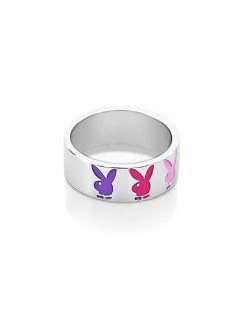 Outlet 🔔 Multi-Pack CZ Playboy Bunny Rings - 3 Pack 👍 -Playboy Shop 03932027 e
