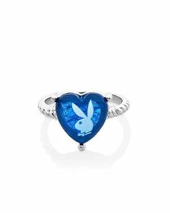 Wholesale 😉 Multi-Pack CZ Playboy Bunny Rings - 5 Pack 😉 -Playboy Shop 03932043 h