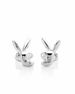 Buy 👍 Multi-Pack Clear Gem Goldtone and Silvertone Playboy Bunny Stud Earrings and Dangle Earrings - 6 Pair 😉 -Playboy Shop 03932399 e