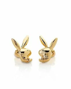 Buy 👍 Multi-Pack Clear Gem Goldtone and Silvertone Playboy Bunny Stud Earrings and Dangle Earrings - 6 Pair 😉 -Playboy Shop 03932399 f