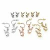 Brand new 🔔 Multi-Pack Silvertone and Goldtone Playboy Bunny Stud and Dangle Earrings - 6 Pair 🧨 -Playboy Shop 03932514 a