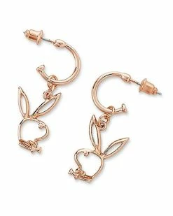 Brand new 🔔 Multi-Pack Silvertone and Goldtone Playboy Bunny Stud and Dangle Earrings - 6 Pair 🧨 -Playboy Shop 03932514 c