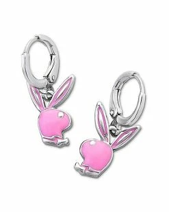 Hot Sale 🧨 Multi-Pack Playboy Bunny Multi-Color Stud Earrings and Dangle Earrings - 6 Pair 👍 -Playboy Shop 03932548 c