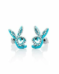 Hot Sale 🧨 Multi-Pack Playboy Bunny Multi-Color Stud Earrings and Dangle Earrings - 6 Pair 👍 -Playboy Shop 03932548 f
