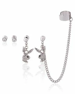 Best reviews of π Multi-Pack CZ Playboy Bunny Earrings with Cuff Chain β€οΈ 6 Best reviews of π Multi-Pack CZ Playboy Bunny Earrings with Cuff Chain β€οΈ -Playboy Shop 03932555 b