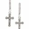Outlet π― CZ Cross Dangle Huggie Hoop Earrings π 1 Outlet π― CZ Cross Dangle Huggie Hoop Earrings π -Playboy Shop 03932779 a