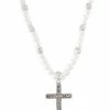 Flash Sale π CZ and Pearl-Effect Cross Necklace β¨ 1 Flash Sale π CZ and Pearl-Effect Cross Necklace β¨ -Playboy Shop 03932894 a