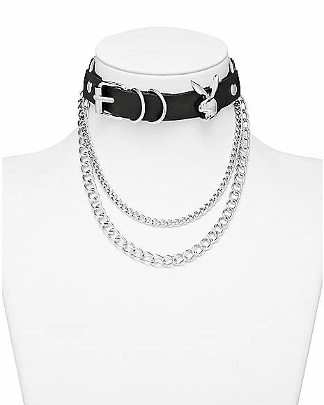 Cheap π€© Playboy Bunny O-Ring Buckle Choker Necklace π 3 Cheap π€© Playboy Bunny O-Ring Buckle Choker Necklace π