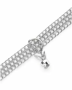 Deals π Playboy Bunny Silvertone Triple Strand Curb Chain Choker Necklace π 6 Deals π Playboy Bunny Silvertone Triple Strand Curb Chain Choker Necklace π -Playboy Shop 03933082 b