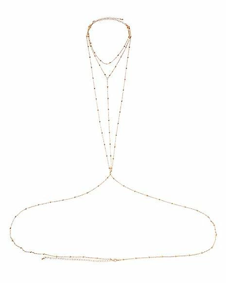 Budget π₯ 3 Row Goldtone Body Chain π 3 Budget π₯ 3 Row Goldtone Body Chain π