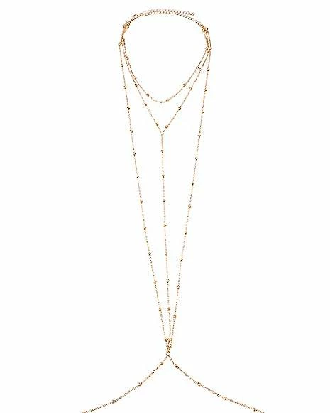 Budget π₯ 3 Row Goldtone Body Chain π 4 Budget π₯ 3 Row Goldtone Body Chain π - Image 2