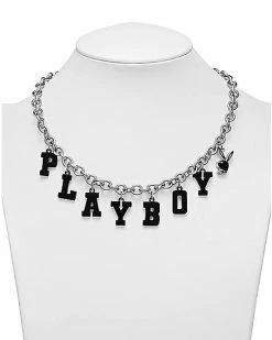 Brand new 🛒 Playboy Bunny Varsity Letter Necklace 🌟