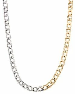 Best Pirce 🎉 Goldtone and Silvertone Curb Chain Necklace 🥰