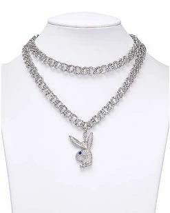 Best reviews of ✔️ CZ Playboy Bunny Figaro Chain Necklace 🔔