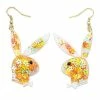 Budget ✔️ CZ Floral Playboy Bunny Dangle Earrings 🥰 -Playboy Shop 03934122 a