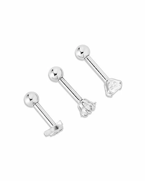 Coupon π Multi-Pack Star CZ Playboy Cartilage Barbells 3 Pack - 16 Gauge π₯° 4 Coupon π Multi-Pack Star CZ Playboy Cartilage Barbells 3 Pack - 16 Gauge π₯° - Image 2