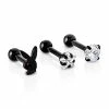 Best Pirce π Multi-Pack Star CZ Playboy Black Cartilage Barbells 3 Pack - 16 Gauge π 1 Best Pirce π Multi-Pack Star CZ Playboy Black Cartilage Barbells 3 Pack - 16 Gauge π -Playboy Shop 03940467 a